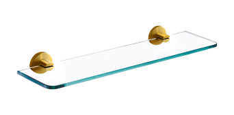 Polička SMILE, kartáčované zlato