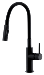 Dřezová senzorová baterie s flexi ramenem Distanza, černá