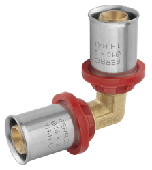 Lisovací AL/PEX koleno 20x2mm pro trubku 20x2mm