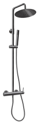 Sprchový set + sprchová baterie Ciriculus, gun metal