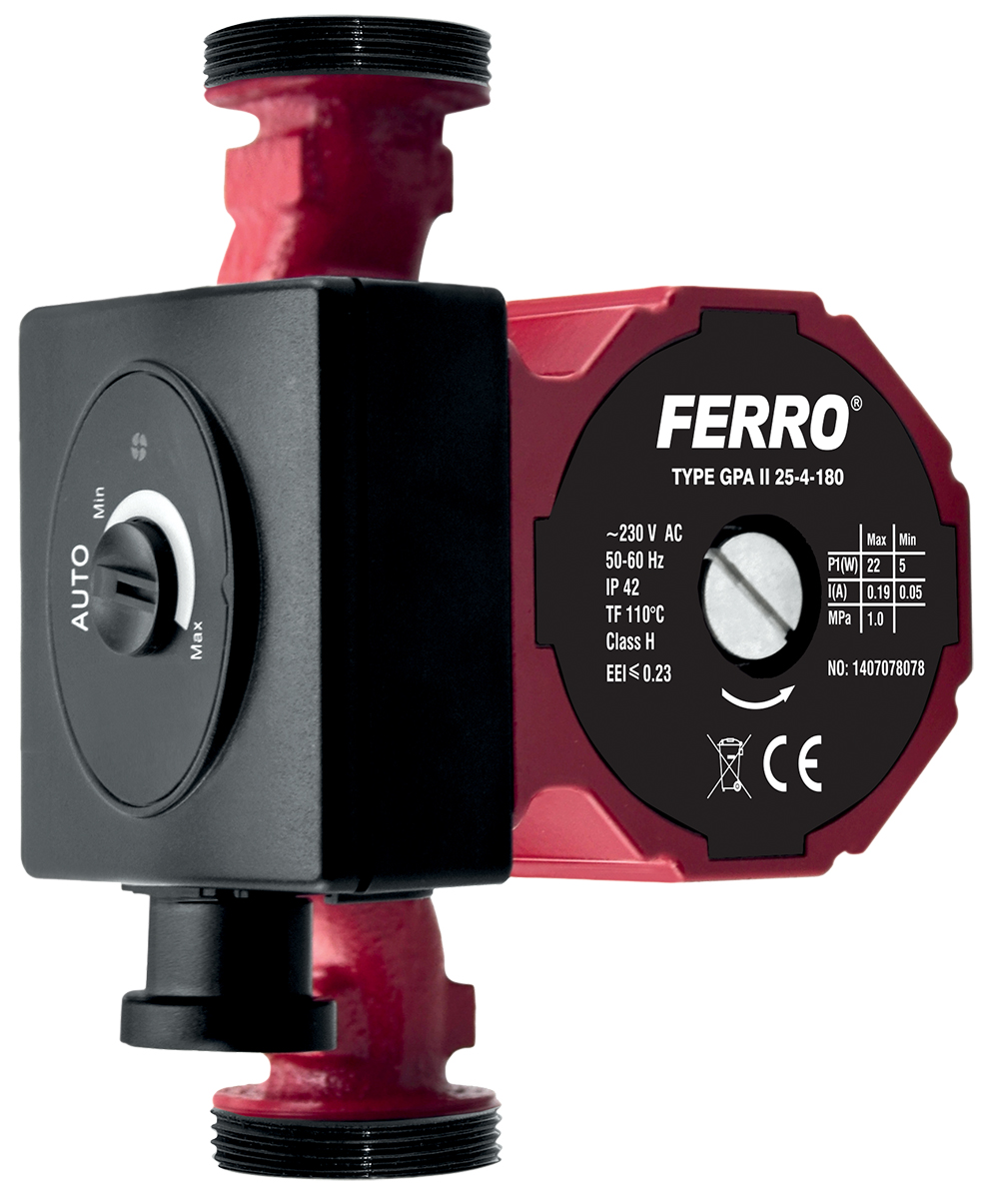 Obehové elektronické čerpadlo Ferro 25-40/180mm
