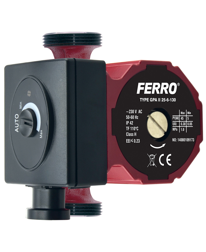 Oběhové elektronické čerpadlo Ferro 25-60/130mm
